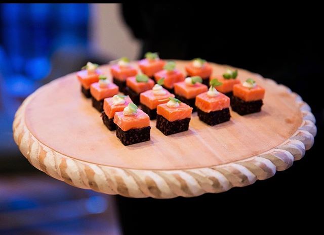 Best way to get the week started? Lime Cured Salmon over Black Forbidden Rice 